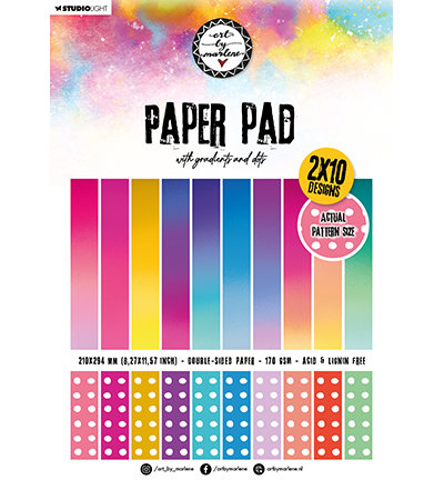 ABM-ES-PPP160 - Art by Marlene - Paper Pad Gradients and dots Essentials Collection nr.160