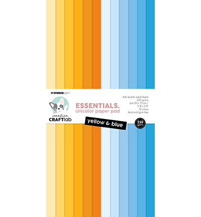 CCL-ES-UPP178 - CraftLab - Paper Pad Yellow & blue Essentials nr.178