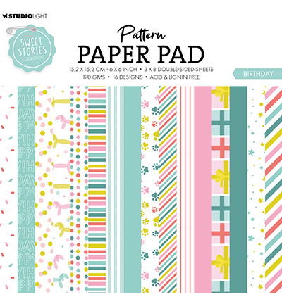 SL-SS-PPP180 - StudioLight - Paper Pad Birthday Sweet Stories nr.180
