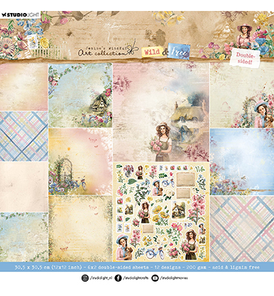  -  - Paper Pad Double-sided scrapbooking Wild & Free nr.182