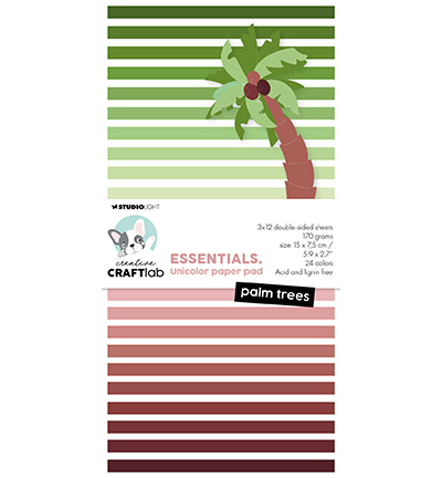 CCL-ES-UPP189 - CraftLab - Paper Pad Palmtrees Essentials nr.189