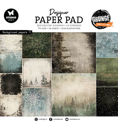SL-GR-DPP187 - StudioLight - Paper Pad Background paper Grunge Collection nr.187