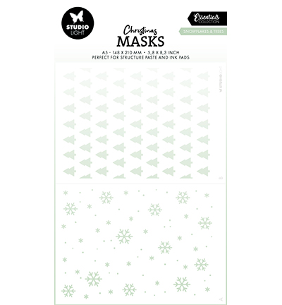 SL-ES-MASK291 - StudioLight - Snowflakes & trees Essentials nr.291