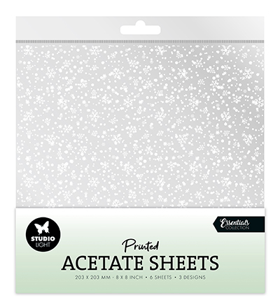  -  - Acetate sheet Snowflakes Essentials nr.08