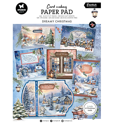 SL-ES-CMP12 - StudioLight - Card making pad Dreamy Christmas Essentials nr.12