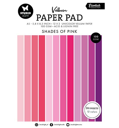 SL-ES-VPP192 - StudioLight - Vellum Paper Pad Unicolor paper Essentials nr.192