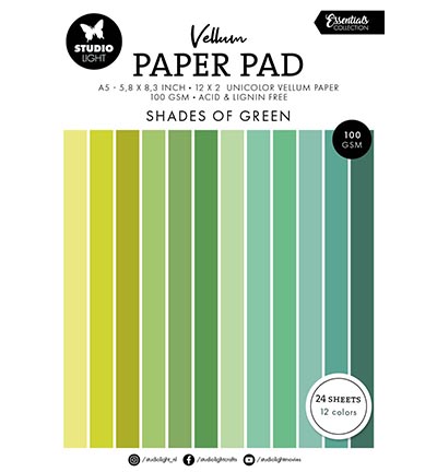 SL-ES-VPP193 - StudioLight - Vellum Paper Pad Unicolor paper Essentials nr.193