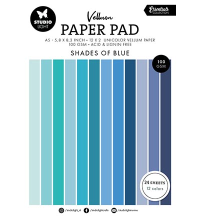 SL-ES-VPP194 - StudioLight - Vellum Paper Pad Unicolor paper Essentials nr.194