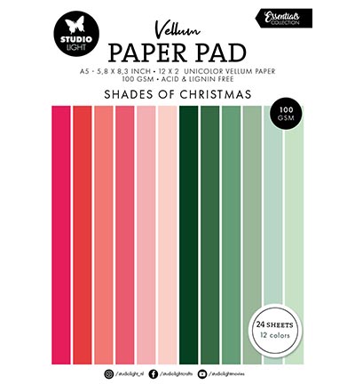 SL-ES-VPP196 - StudioLight - Vellum Paper Pad Unicolor paper Essentials nr.196