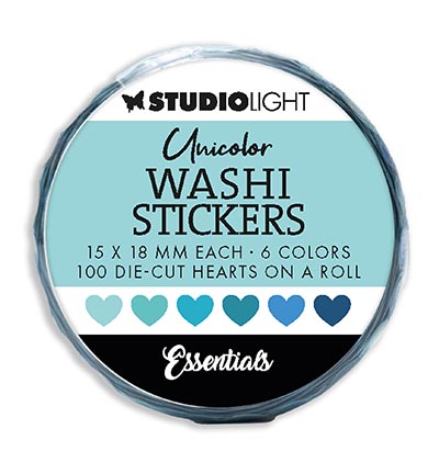 SL-ES-WASH20 - StudioLight - Washi Die-cut Stickers Blues Essentials nr.20