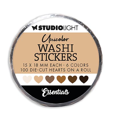 SL-ES-WASH21 - StudioLight - Washi Die-cut Stickers Browns Essentials nr.21
