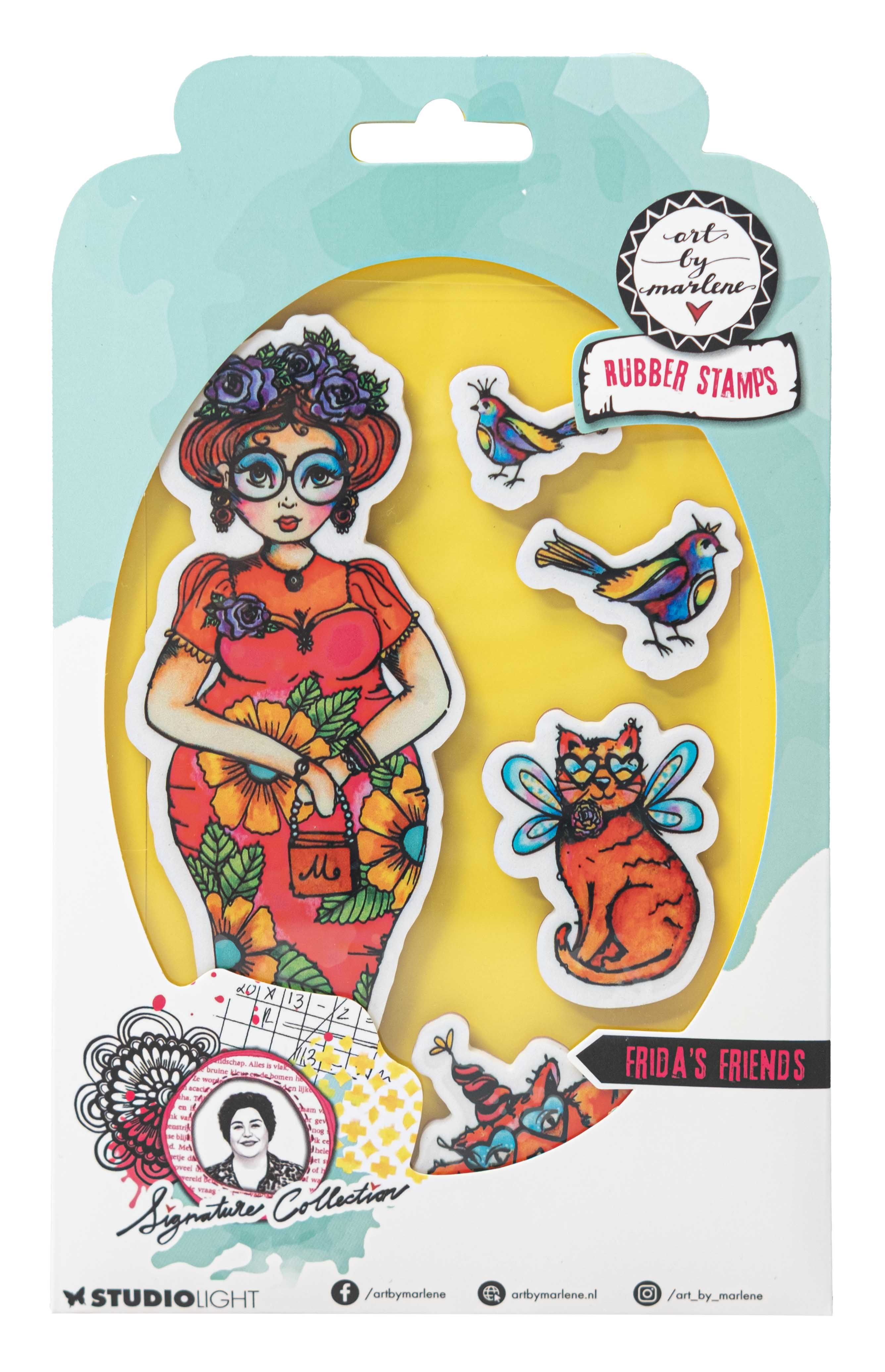 ABM-SI-STAMP702 - Art by Marlene - Fridas friends Signature Collection nr.702