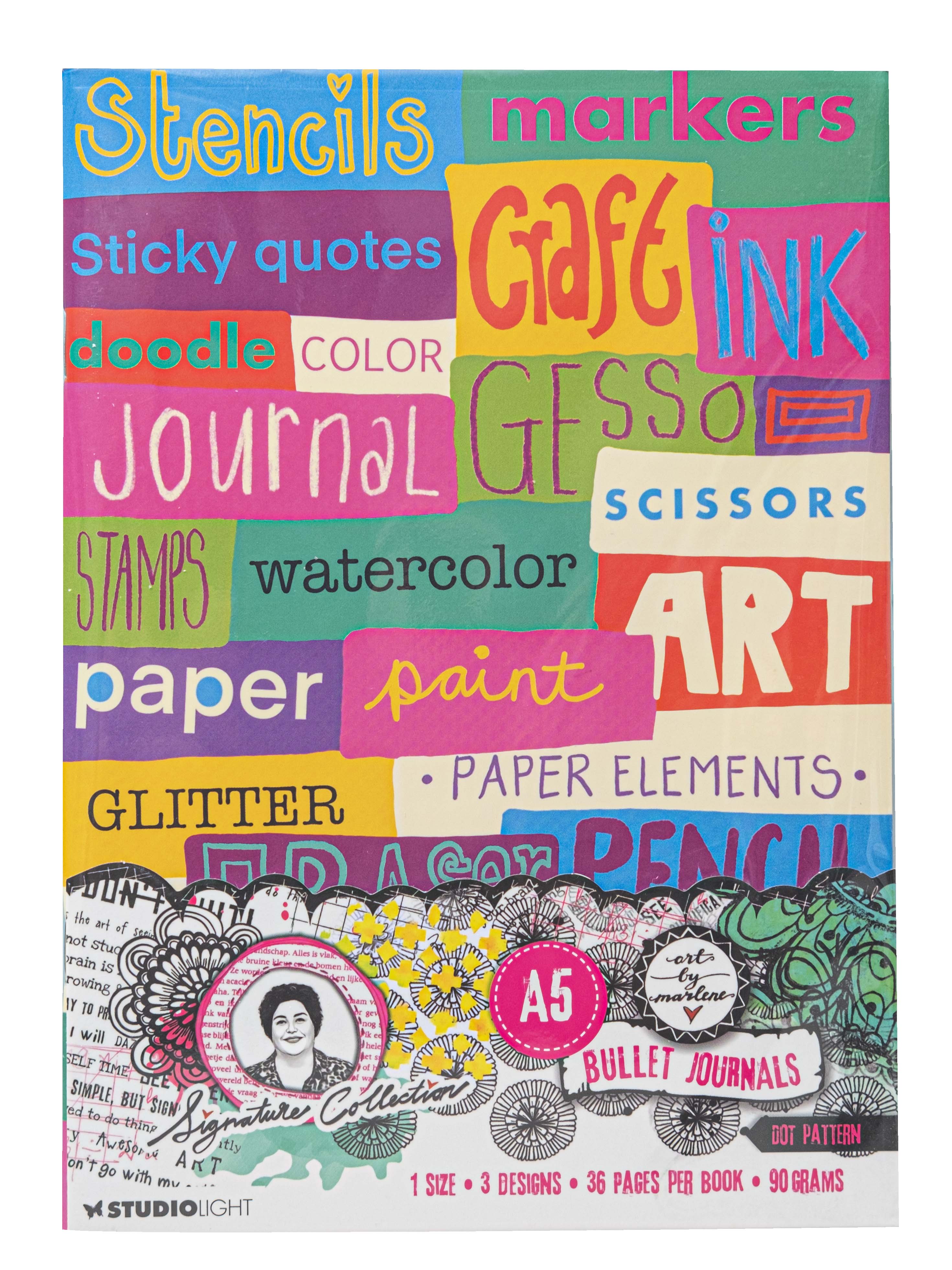 ABM-SI-NOTE04 - Art by Marlene - Bullet Journals 3 in a pack Signature Collection nr.04