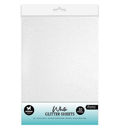 SL-CO-PS43 - StudioLight - Glitter sheets White Consumables nr.43