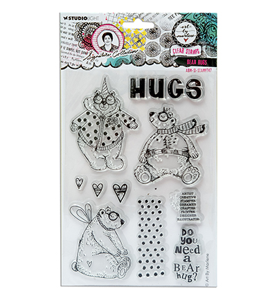 ABM-SI-STAMP747 - Art by Marlene - Bear hugs Signature Collection nr.747