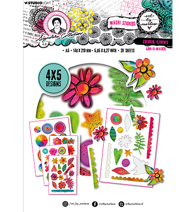 ABM-SI-WASH28 - Art by Marlene - Colorful elements Signature Collection nr.28