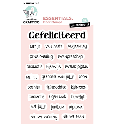 CCL-ES-STAMP756 - CraftLab - Gefeliciteerd Essentials nr.756