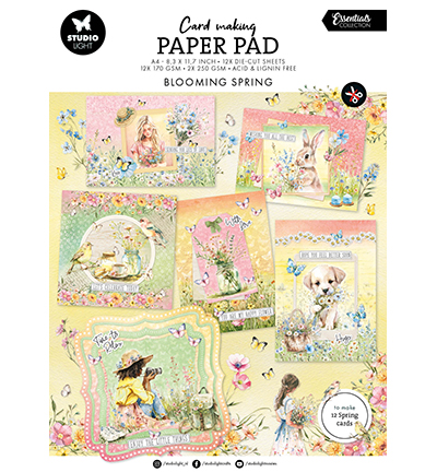 SL-ES-CMP16 - StudioLight - Card Making Pad Blooming Spring Essentials nr.16