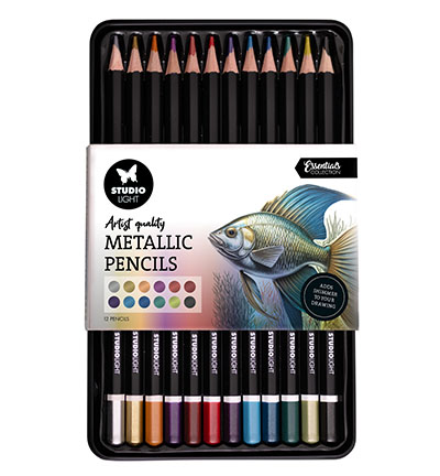 SL-CO-PENC02 - StudioLight - Pencils 12 Colors with metallic finish Essentials nr.02