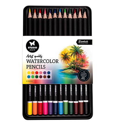 SL-CO-PENC03 - StudioLight - Pencils 12 Watercolor pencils Essentials nr.03