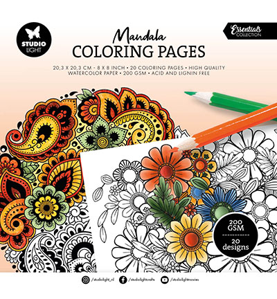 SL-ES-CPP283 - StudioLight - Coloring Pages Mandala Essentials nr.283