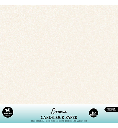 SL-CO-PS47 - StudioLight - Paper Set Cardstock Cream 250 gsm Essentials nr.47