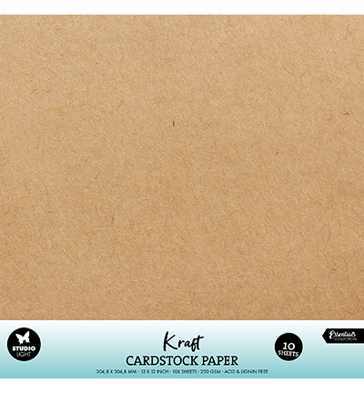 SL-CO-PS49 - StudioLight - Paper Set Cardstock Kraft 250 gsm Essentials nr.49
