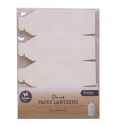 SL-ES-PS54 - StudioLight - Paper lanterns Snowman Essentials nr.54