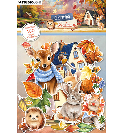  -  - Leaves, animals & houses Charming Autumn nr.28