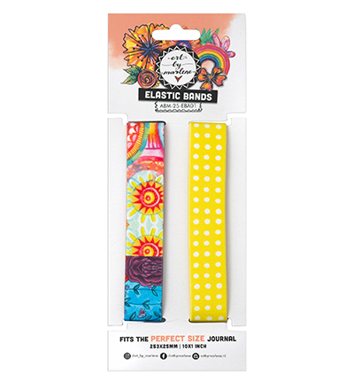  -  - Elastic Journal bands For the perfect size journal Art by Marlene nr.01
