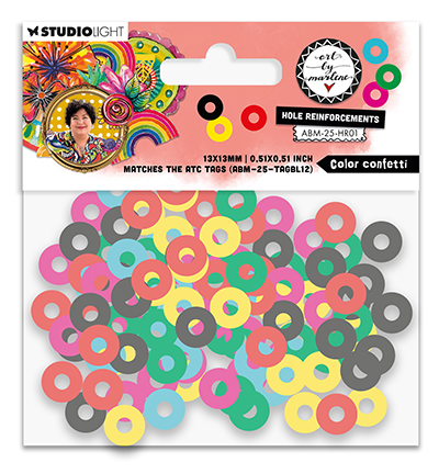  -  - Hole-reinforcements Color confetti Art By Marlene nr. 01
