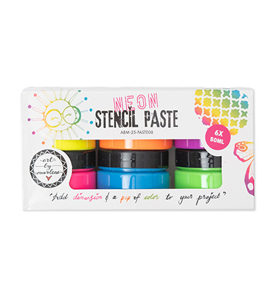  -  - Stencil Paste Neon colors Art By Marlene 6x50 ML nr. 08