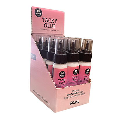 SL-ES-GLUE104 - StudioLight - Tacky Glue Display 12 X 60ML Essentials nr. 104