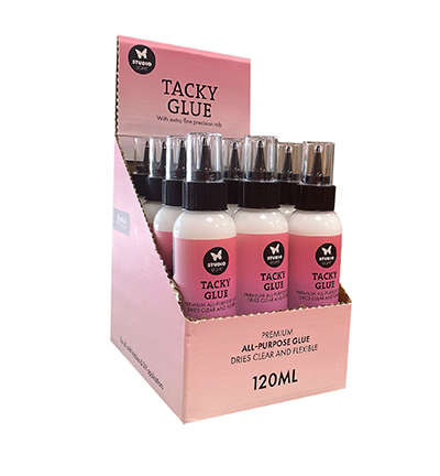 SL-ES-GLUE105 - StudioLight - Tacky Glue Display 12 X 120ML Essentials nr. 105