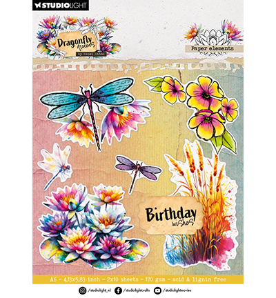 HE-DD-DCPP404 - Hazel Eaton - Paper elements Dragonfly Dreams nr. 404