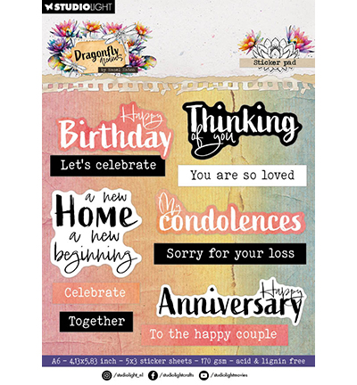 HE-DD-STIC56 - Hazel Eaton - Sentiments Dragonfly Dreams nr. 56