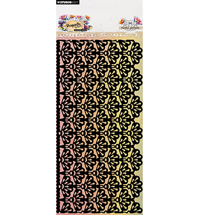 HE-DD-MASK382 - Hazel Eaton - Floral pattern Dragonfly Dreams nr. 382