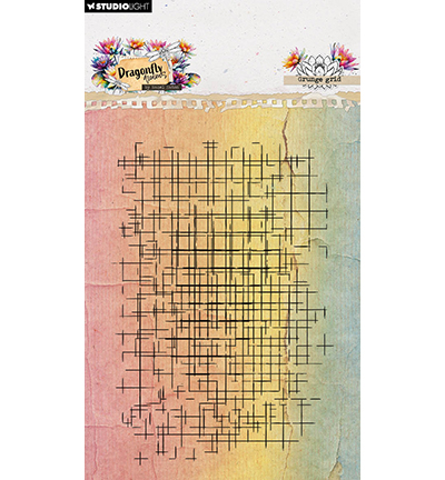 HE-DD-STAMP906 - Hazel Eaton - Grunge grid Dragonfly Dreams nr. 906