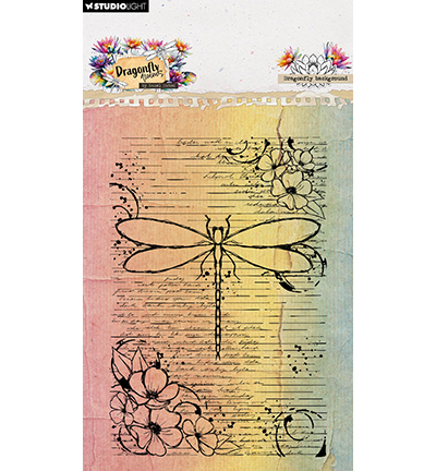 HE-DD-STAMP907 - Hazel Eaton - Dragonfly background Dragonfly Dreams nr. 907