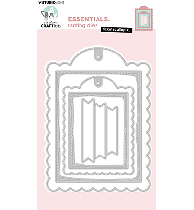 CCL-ES-CD1069 - CraftLab - Ticket scallop XL Essentials nr. 1069