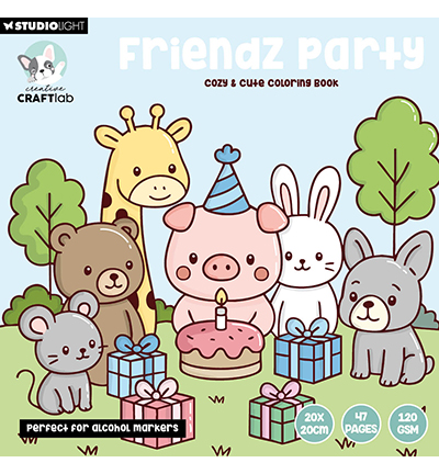 CCL-FR-CB06 - CraftLab - Coloring Book Cozy, Friendz, nr.06