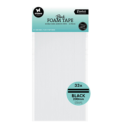 SL-ES-FOAMT106 - StudioLight - Doublesided foam tape Stripes black nr.106