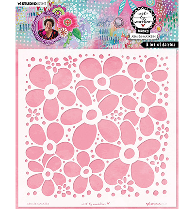 ABM-26-MASK384 - Art by Marlene - A lot of daisies Art by Marlene nr. 384
