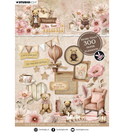 SL-TTT-DCPP421 - StudioLight - More than 300 elements Teddys Tea Time nr. 421
