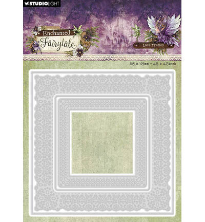 SL-EF-CD1102 - StudioLight - Lace frames square Enchanted Fairytale nr. 1102