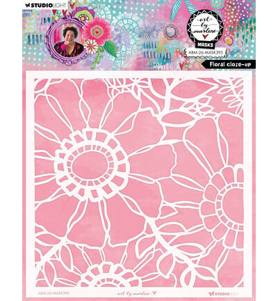 ABM-26-MASK395 - Art by Marlene - ABM Sjabloon – Floral Close-Up Art by Marlene nr. 395