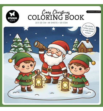 SL-ES-CB14 - StudioLight - StudioLight Coloring Book – Cozy Christmas Glowing Lights Essentials no. 14
