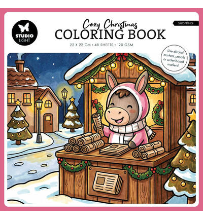 SL-ES-CB17 - StudioLight - StudioLight Coloring Book – Cozy Christmas Shopping Essentials no. 17