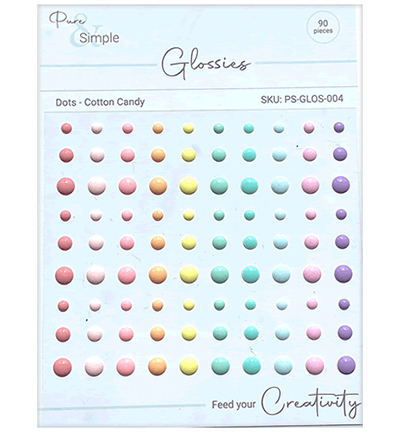 PS-GLOS-004 - Pure & Simple - Dots, Cotton Candy