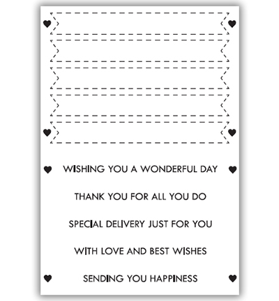 JH1048 - Julie Hickey - Stitched Banner & Sentiments
